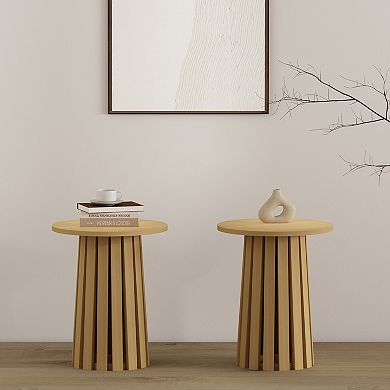 MANHATTAN COMFORT Layla Modern End Table 2-Piece Set