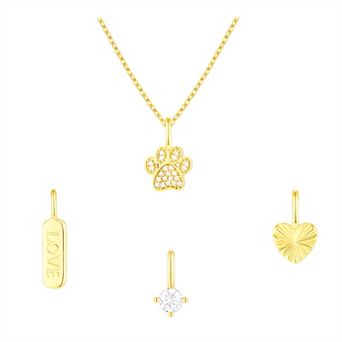 Taylor Grace Turn On the Charm Fur Baby Love Interchangeable Cubic Zirconia Charm Set