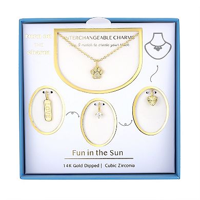 Taylor Grace Turn On the Charm Fur Baby Love Interchangeable Cubic Zirconia Charm Set