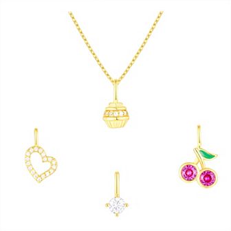 Taylor Grace Turn On the Charm Life Is Sweet Interchangeable Cubic Zirconia Charm Set