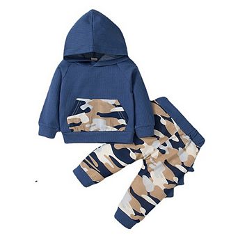 Baby Boys Camouflage Sweatshirt and Pants Set