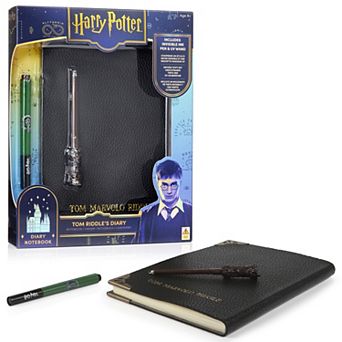 Wow! Stuff Harry Potter Wizarding World Tom Riddle's Diary with Slytherin Ink Pen & UV Reveal Wand