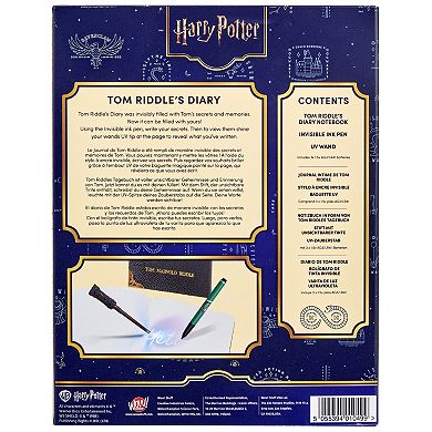 Wow! Stuff Harry Potter Wizarding World Tom Riddle's Diary with Slytherin Ink Pen & UV Reveal Wand