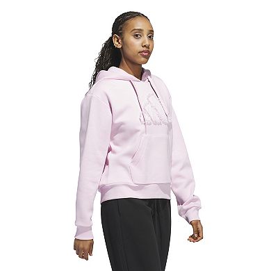 Women's adidas Coquette Ruffled Big Logo Graphic Hoodie