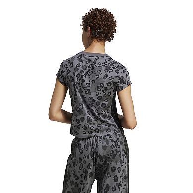 Women's adidas 3-Stripes Animal Printed T-Shirt