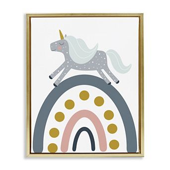 Stupell Home Decor Unicorn Rainbow Wall Art