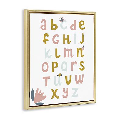 Stupell Home Decor Floral Alphabet Wall Art