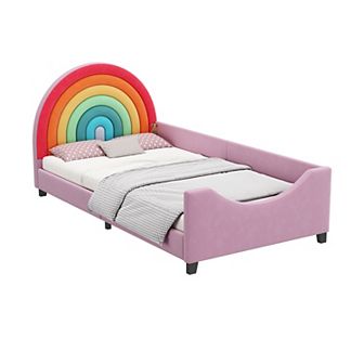 Merax Rainbow Upholstered Twin Daybed
