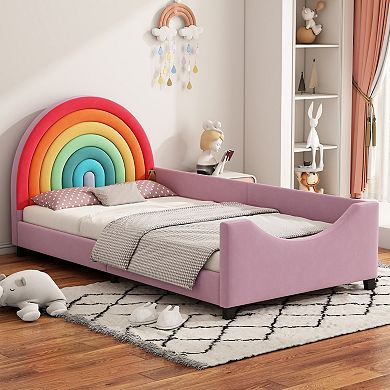 Merax Rainbow Upholstered Twin Daybed