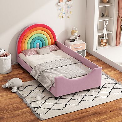Merax Rainbow Upholstered Twin Daybed