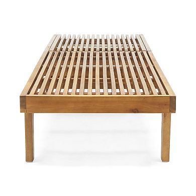 Christopher Knight Home Nadine Outdoor Wooden Chaise Lounge