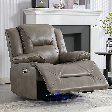 Merax 360° Swivel and Rocking Home Theater Recliner Manual Recliner Chair