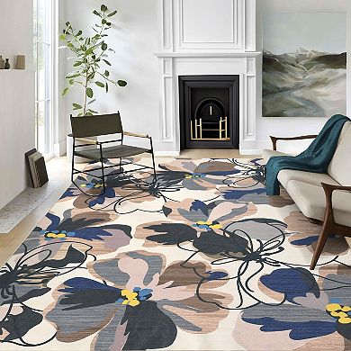 Garvee Machine Washable Area Rug Non-Slip for Living Room Bedroom Playroom