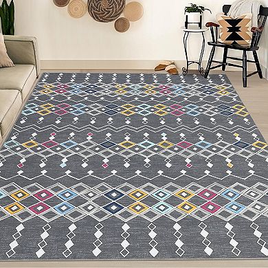 Garvee Machine Washable Non Slip Area Rug for Living Room Soft touch Carpet for Home Use