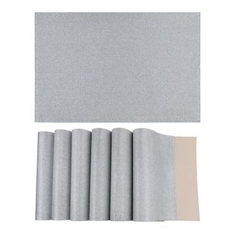 Placemats Set of 6 Sparkle Placemats for Kitchen Dining Table Decor Table Placemats 18"x12"