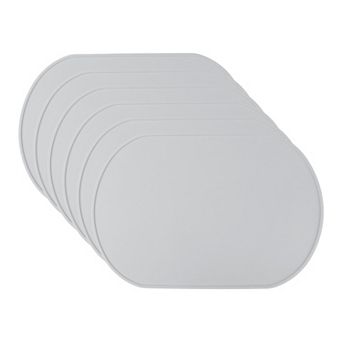 6 Pack Silicone Placemats for Kitchen Dining Table Decor Washable Heat Resistant Table Placemats