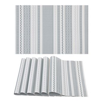 6 Pack Placemats, Placemats for Kitchen Dining Table Decor Heat Resistant Table Placemats