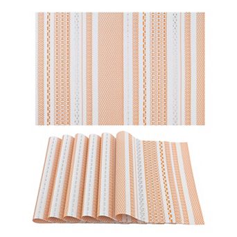 6 Pack Placemats, Placemats for Kitchen Dining Table Decor Heat Resistant Table Placemats