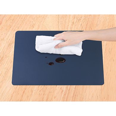 6 Pack Faux Leather Placemats for Kitchen Dining Table Decor Washable Heat Resistant Table Placemats