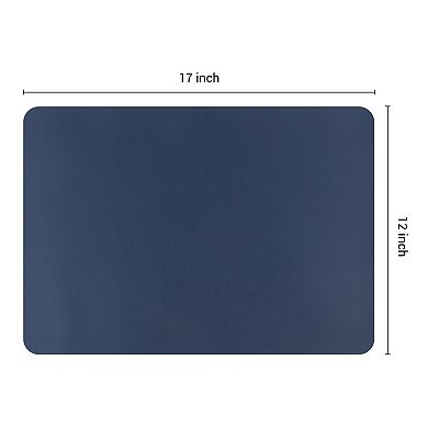 6 Pack Faux Leather Placemats for Kitchen Dining Table Decor Washable Heat Resistant Table Placemats