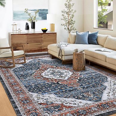 Garvee Machine Washable Non Slip Area Rug for Livingroom Soft Carpet for Home Use