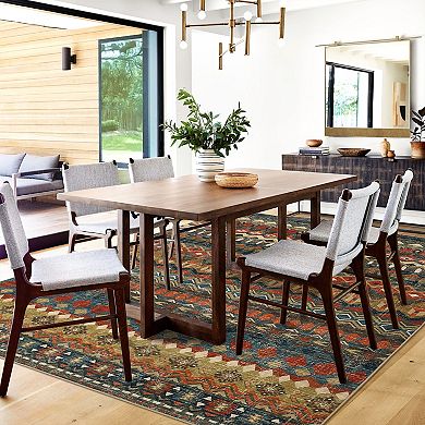 Garvee Machine Washable Non Slip Area Rug for Livingroom Soft Cotton Carpet for Home Decor