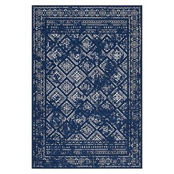 Garvee Machine Washable Non Slip Area Rug for Livingroom Soft Cotton Carpet for Home Use