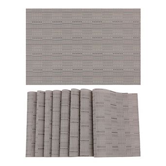 8 Pack Placemats for Kitchen Dining Table Decor Heat Resistant Wipeable Table Placemats 18"x12"