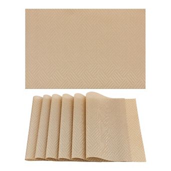 6 Pack Place Mats, Placemats for Kitchen Dining Table Decor Table Placemats 18"x12"