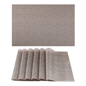 6 Pack Place Mats, Placemats for Kitchen Dining Table Decor Table Placemats 18"x12"