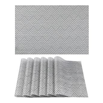 6 Pack Place Mats, Placemats for Kitchen Dining Table Decor Table Placemats 18"x12"