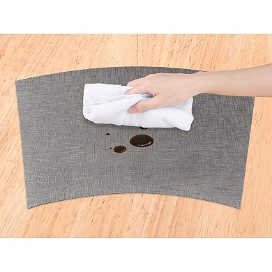 6 Pack Place Mats, Faux Leather Placemats for Kitchen Dining Table Decor Washable Table Placemats