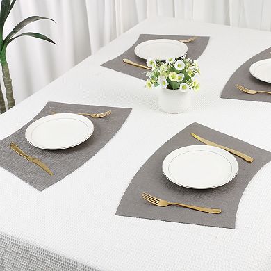 6 Pack Place Mats, Faux Leather Placemats for Kitchen Dining Table Decor Washable Table Placemats