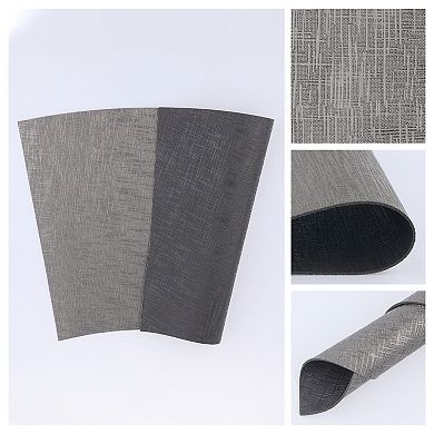 6 Pack Place Mats, Faux Leather Placemats for Kitchen Dining Table Decor Washable Table Placemats