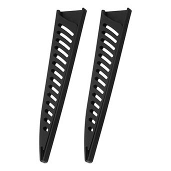 2 pc Knife Cover Sleeves Blade Edge Guards for 6" Boning Knife Protector for Kitchen, Black