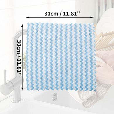 5 Pcs Kitchen Hand Towels, Wave Pattern Dish Towels for Kitchens Bathrooms, 11.81"x11.81"