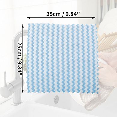 5 Pcs Kitchen Hand Towels, Wave Pattern Dish Towels for Kitchen Bathrooms Cleaning Counters
