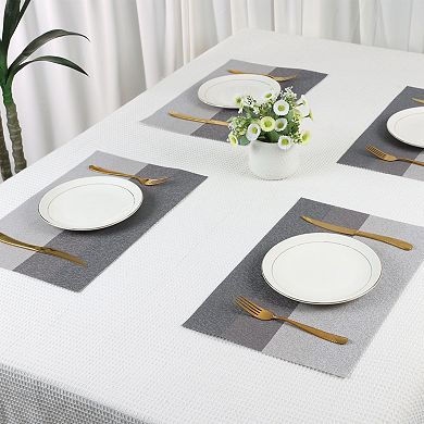 6 Pack Rectangle Placemats for Kitchen Dining Table Decor Table Placemats 18"x12"