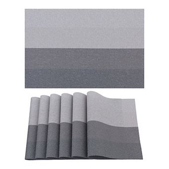 6 Pack Rectangle Placemats for Kitchen Dining Table Decor Table Placemats 18"x12"