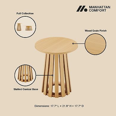 MANHATTAN COMFORT Layla Modern Coffee & End Table 2-Piece Set