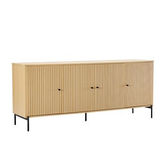 MANHATTAN COMFORT Magnolia Modern Sideboard Table with Metal Legs