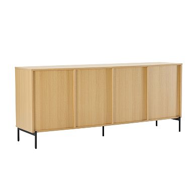 MANHATTAN COMFORT Magnolia Modern Sideboard Table with Metal Legs