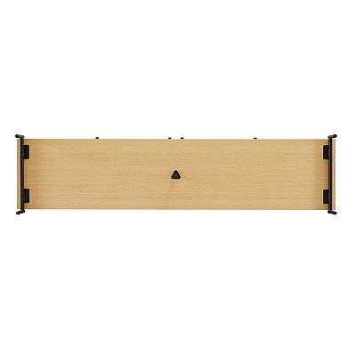 MANHATTAN COMFORT Magnolia Modern Sideboard Table with Metal Legs