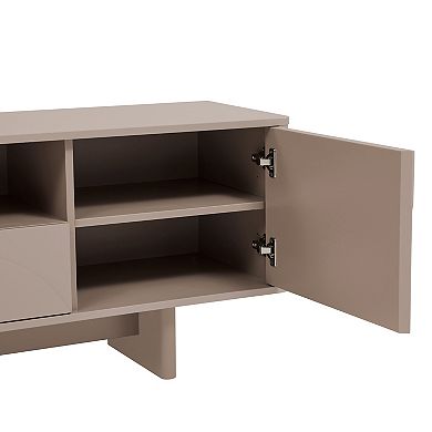 MANHATTAN COMFORT Ella Modern TV Stand with Adjustable Shelves