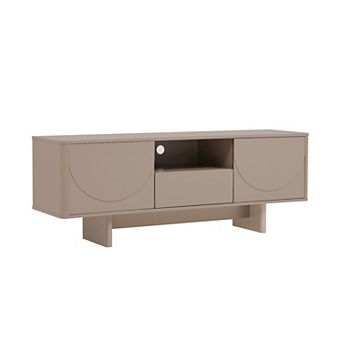MANHATTAN COMFORT Ella Modern TV Stand with Adjustable Shelves