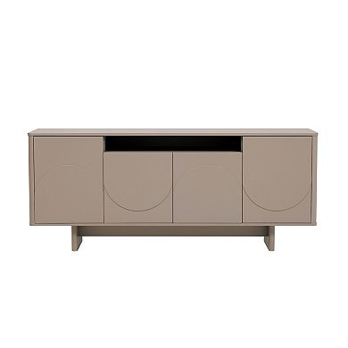 MANHATTAN COMFORT Ella Modern Sideboard Table with Adjustable Shelves