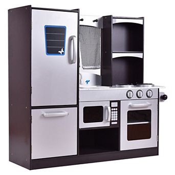 Costway Wooden Kitchen Kids Cooking Playset