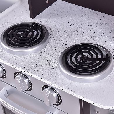 Costway Wooden Kitchen Kids Cooking Playset