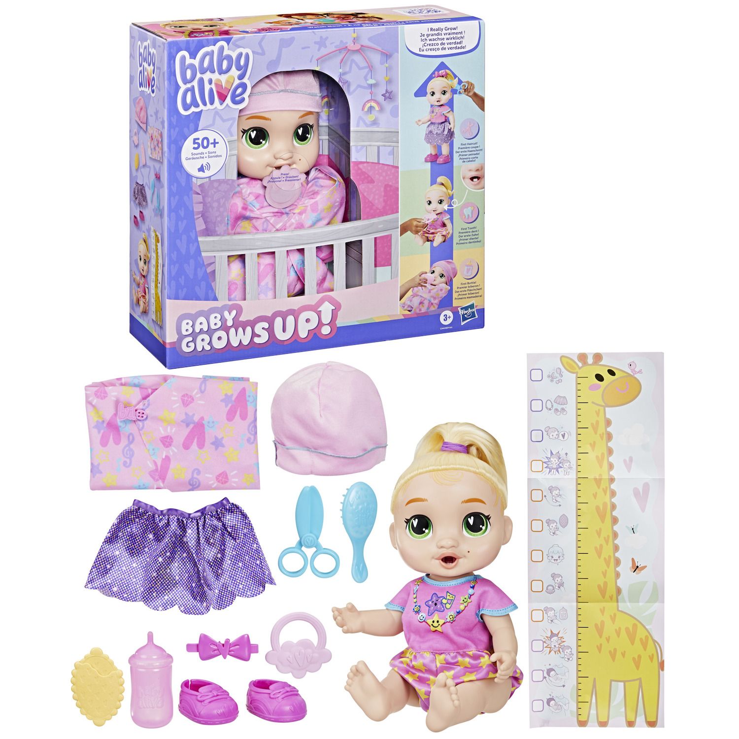 Детские куклы Baby Alive Baby Grows Up Lala Interactive Doll Set — фото 1