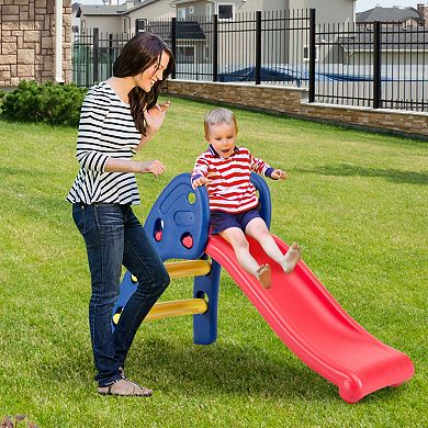 Costway 2 Step Folding Slide Fun Toy Indoor & Outdoor